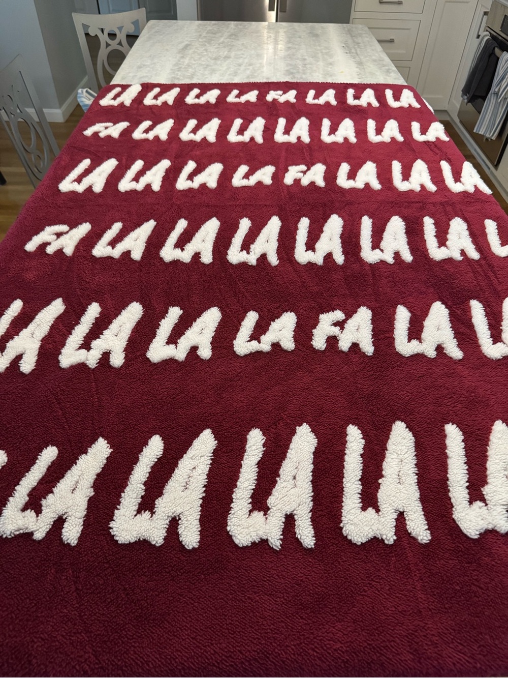 Maurices Cozy Christmas Red Plush 2-sided Blanket
